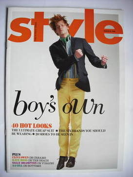<!--2008-03-16-->Style magazine - Boy's Own cover (16 March 2008)