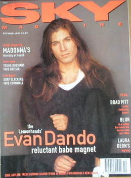 Sky magazine - Evan Dando cover (October 1993)