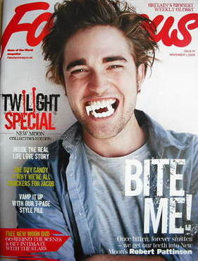 <!--2009-11-01-->Fabulous magazine - Robert Pattinson cover (1 November 200