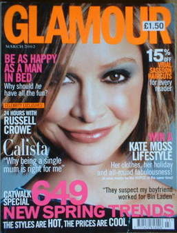 <!--2002-03-->Glamour magazine - Calista Flockhart cover (March 2002)