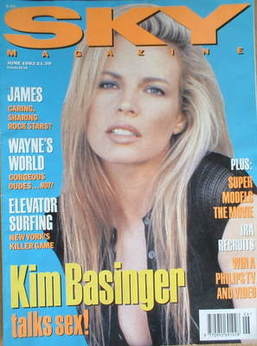 Sky magazine - Kim Basinger cover (June 1992)