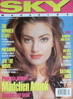 Sky magazine - Madchen Amick cover (New Year 1992)