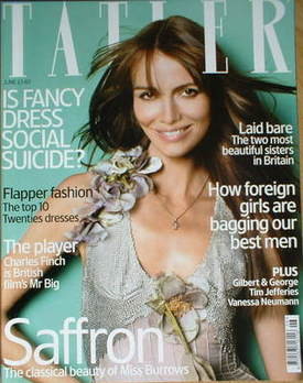 Tatler magazine - June 2004 - Saffron Burrows cover