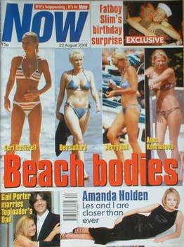 <!--2001-08-22-->Now magazine - Beach Bodies cover (22 August 2001)