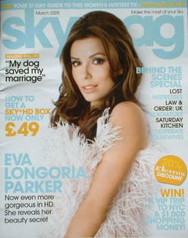 Sky TV magazine - March 2009 - Eva Longoria Parker cover