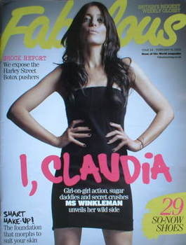 <!--2009-02-15-->Fabulous magazine - Claudia Winkleman cover (15 February 2