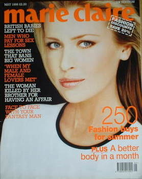 <!--1996-05-->British Marie Claire magazine - May 1996 - Daniela Pestova co