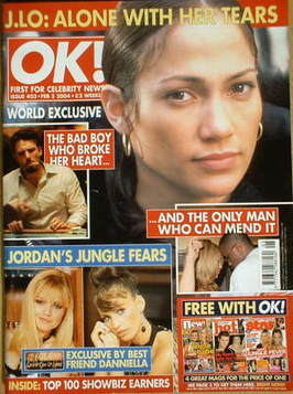 OK! magazine - Jennifer Lopez cover (3 February 2004 - Issue 403)