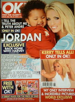 OK! magazine - Jordan Katie Price and Harvey cover (24 February 2004 - Issue 406)