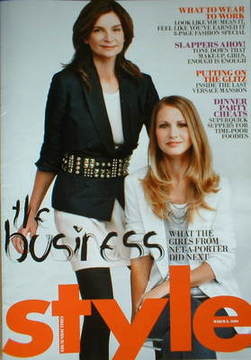 Style magazine - Natalie Massenet and Holli Rogers cover (8 March 2009)