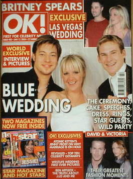 OK! magazine - Duncan James, Gemma Ryan and Lee Ryan cover (13 January 2004 - Issue 400)