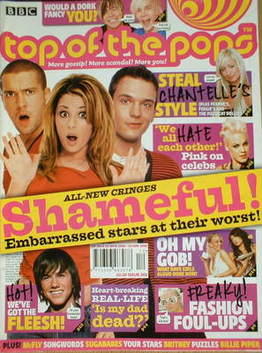 Top Of The Pops magazine - Embarrassed Stars cover (22 March 2006-18 April 2006)