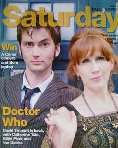 <!--2008-04-05-->Saturday magazine - David Tennant and Catherine Tate cover