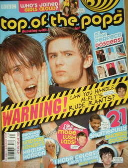 Top Of The Pops magazine - McFly cover (3-16 August 2005)