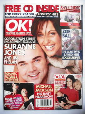 OK! magazine - Suranne Jones and Jim Phelan cover (18 February 2003 - Issue 354)