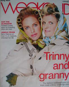Weekend magazine - Trinny Woodall and Susannah Constantine cover (10 November 2007)