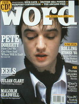 <!--2005-05-->The Word magazine - Pete Doherty cover (May 2005)