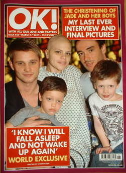 OK! magazine - Jade Goody and Jack Tweed and Jeff Brazier and sons cover (17 March 2009 - Issue 665)