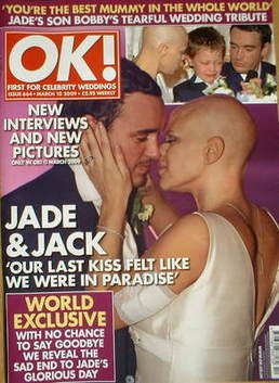 <!--2009-03-10-->OK! magazine - Jade Goody and Jack Tweed wedding cover (10