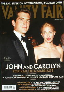 Vanity Fair magazine - John Kennedy Jr and Carolyn Bessette cover (August 2003)