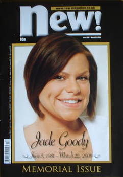 <!--2009-03-30-->New magazine - 30 March 2009 - Jade Goody cover