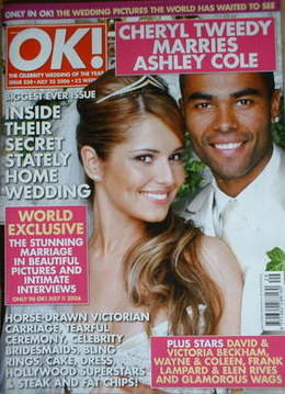 OK! magazine - Cheryl Tweedy and Ashley Cole wedding cover (25 July 2006 - Issue 530)
