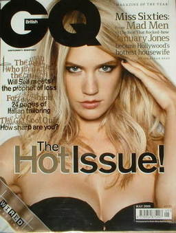 British GQ magazine - May 2009 - January Jones cover