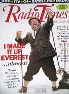 Radio Times magazine - Brian Blessed cover (7-13 December 1991)