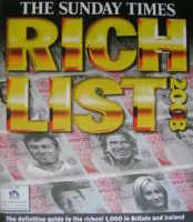 <!--2008-->The Sunday Times Rich List 2008 magazine