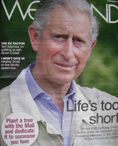 Weekend magazine - Prince Charles cover (8 November 2008)