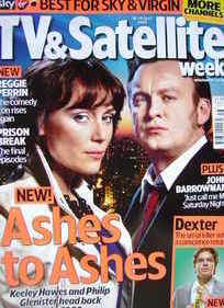 TV&Satellite Week magazine - Keeley Hawes and Philip Glenister cover (18-24