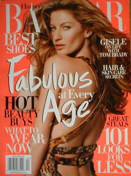 <!--2009-04-->Harper's Bazaar magazine - April 2009 - Gisele Bundchen cover