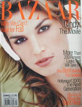 Harper's Bazaar magazine - July 1995 - Cindy Crawford cover