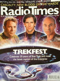 Radio Times magazine - Star Trek cover (15-21 September 2001)