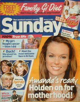 Sunday magazine - 15 January 2006 - Amanda Holden cover