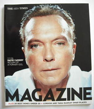 <!--2006-11-11-->The Times magazine - David Cassidy cover (11 November 2006