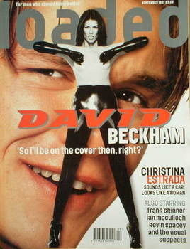 <!--1997-09-->Loaded magazine - David Beckham / Christina Estrada cover (Se