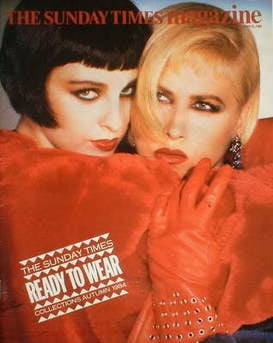 The Sunday Times magazine - Ready To Wear Collections Autumn 1984 cover (23 September 1984)