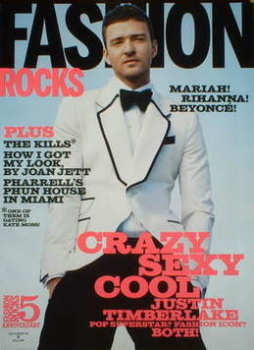 Fashion Rocks magazine - Justin Timberlake cover (Autumn 2008 - US Edition)
