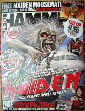 Metal Hammer magazine - Iron Maiden cover (June 2009)