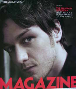 The Times magazine - James McAvoy cover (14 June 2008)