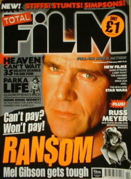 Total Film magazine - Mel Gibson cover (February 1997 - Issue 1)