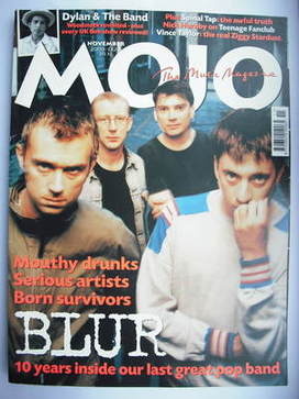 <!--2000-11-->MOJO magazine - Blur cover (November 2000 - Issue 84)