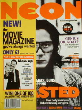 NEON magazine - Robert Downey Jr cover (December 1996/January 1997 - Issue 