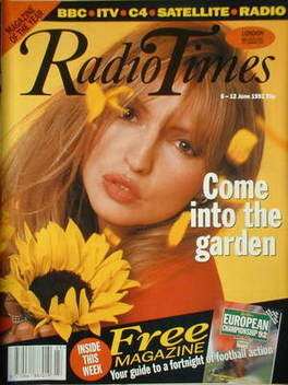 Radio Times magazine - Caron Keating cover (6-12 June 1992)