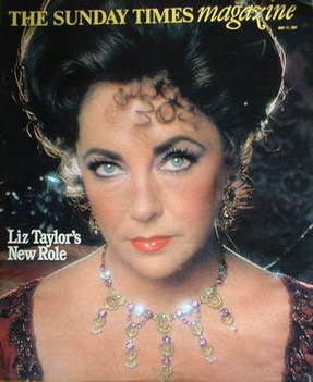 The Sunday Times magazine - Elizabeth Taylor cover (17 May 1981)