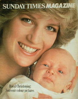 The Sunday Times magazine - Princess Diana and Prince William cover (8 August 1982)