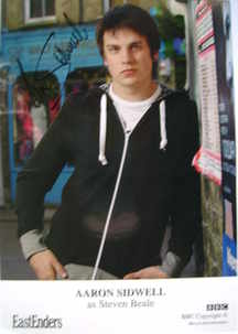 Aaron Sidwell autograph (ex EastEnders actor)