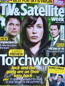 TV&Satellite Week magazine - John Barrowman, Eva Myles, Gareth David-Lloyd 