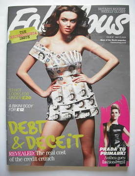 Fabulous magazine - Debt and Deceit cover (17 May 2009)